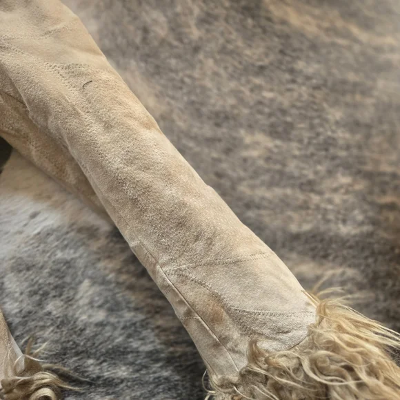 **vintage** Fu3 Cuff Suede Jacket - Picture 4 of 9